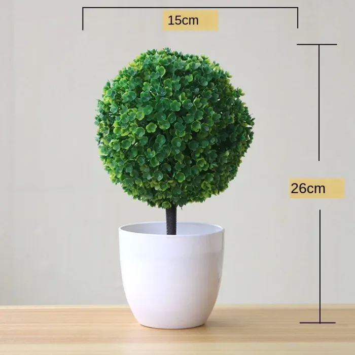 Green Artificial Plants Bonsai Small Tree Pot Plants Simulation Plastic Flowers Potted Ornaments Home Hotel Garden Decoration - Image 30