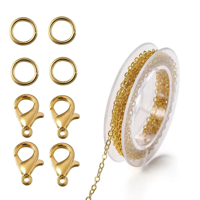 3Meter Alloy Bulk Link Chain With Jump Rings Lobster Clasps Necklace Chains For DIY Jewelry Making Supplie Necklaces Accessories - Image 4