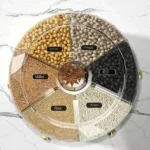 Large Food Storage Container 360° Rotating Rice Grain Dispenser Sealed Dampproof Cereal Storage Box with Lid Kitchen Rice Barrel - Image 4