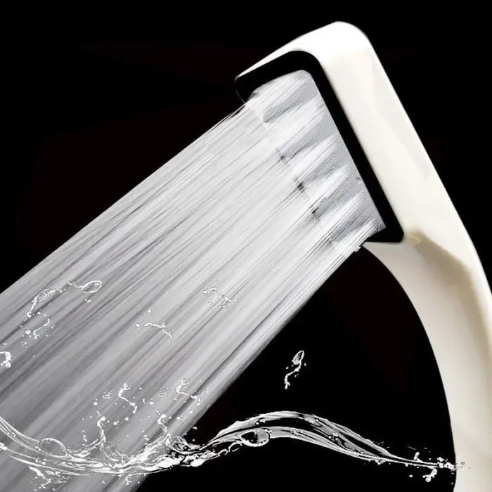 300 Holes High Pressure Rainfall Shower Head Water Saving 3 Color Chrome Black White Sprayer Nozzle Bathroom Accessories - Image 8