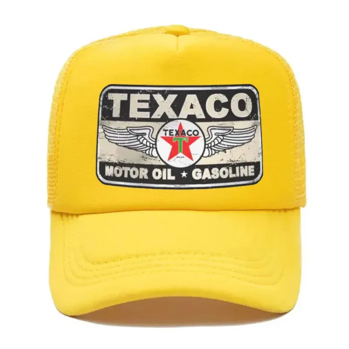 Punk Unisex Vintage Texaco Sign Trucker Hat Adult Adjustable Baseball Cap for Men Women 2023 Summer Hip Hop Snapback Caps - Image 7