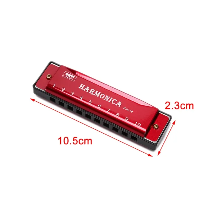 10 Hole Harmonica Mouth Organ Puzzle Musical Instrument Beginner Teaching Playing Gift Copper Core Resin Harmonica harp - Image 6