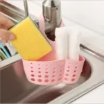 Home Storage Drain Basket Kitchen Sink Holder Adjustable Soap Sponge Shlf Hanging Drain Basket Bag Kitchen Accessories - Image 3
