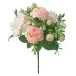 Blue Silk Bouquets Artificial Forest Hydrangea Peony Bud Wedding Bride Hand Bouquet Home Garden Desktop Flower Arrangement Decor - Image 11