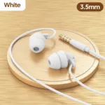 Soft Silicone Headphones Wired Handsfree Type C 3.5mm Jack Earphones In-Ear Sleep Wired Headset With Mic In-line Control Earbuds - Image 8