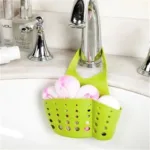 Home Storage Drain Basket Kitchen Sink Holder Adjustable Soap Sponge Shlf Hanging Drain Basket Bag Kitchen Accessories - Image 4