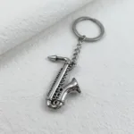 Trumpet Pendant Keychain for Men Simulation Horn Instrument Shape Pendant Keyring Car Accessories Key Chain Fashion Jewelry Gift - Image 8