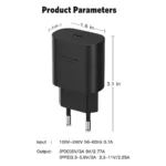 25W PD USB C Super Fast Charger Type C Power Adapter With Type C CABLE For Samsung Galaxy S23 S22 S21 S20 NOTE 20 - Image 3