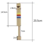 Wooden Flute Instruments Pulling Diacritical Wooden Flute Early Musical Instrument For Adults, Children, Music Lovers - Image 4