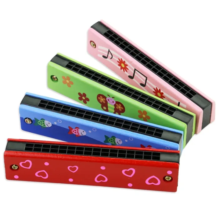 16 Holes Cute Harmonica Musical Instrument Montessori Educational Toys Cartoon Pattern Kids Wind Instrument Children Gift Kids - Image 5