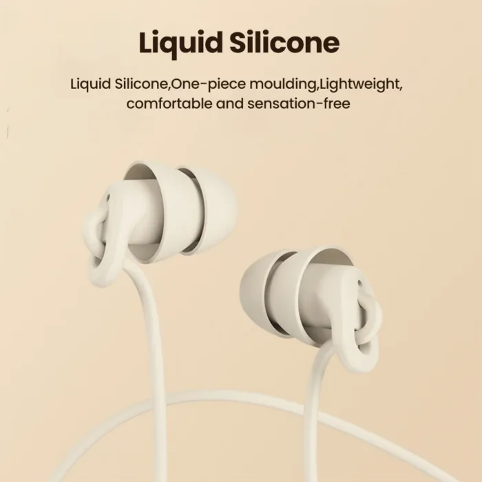 Soft Silicone Headphones Wired Handsfree Type C 3.5mm Jack Earphones In-Ear Sleep Wired Headset With Mic In-line Control Earbuds - Image 4