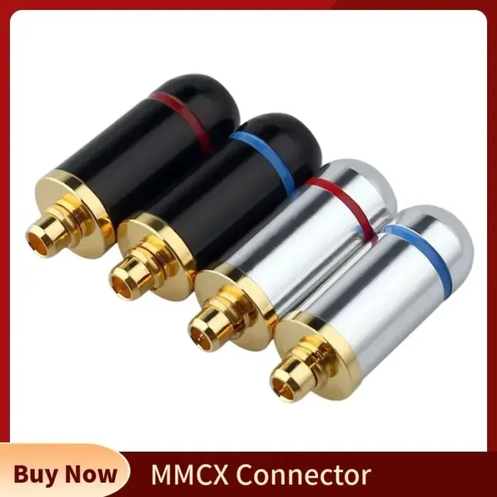 MMCX Connector Earphone Pin Plug Consumer Electronics DIY UE900 SE535 SE215 W10 W20 W30 Earphones Audio Jack Black Silver - Image 1