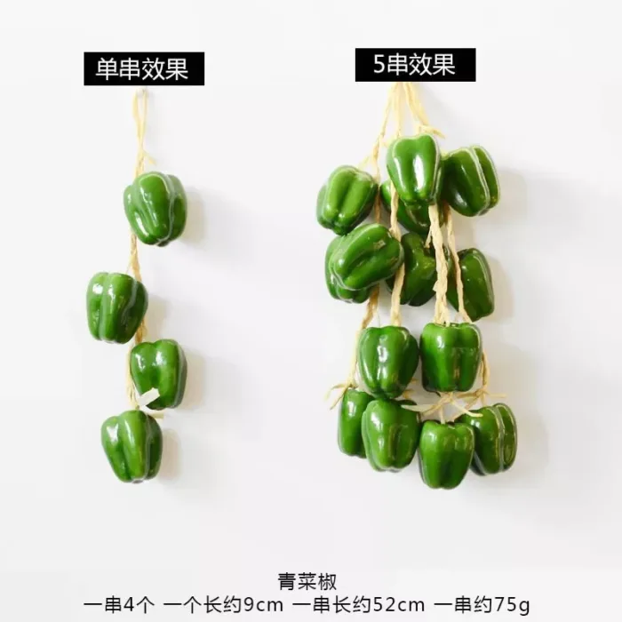 Artificial Fake Decorative Fruit Vegetables Onion Garlic Lifelike Foam Dish Corn Red Pepper Kitchen Decoration For Chinese Style - Image 4
