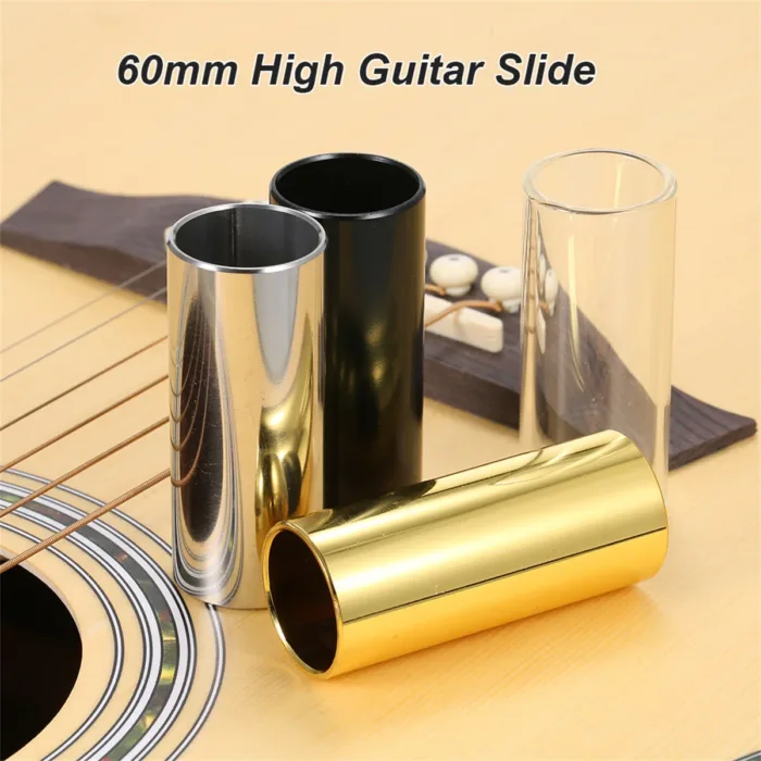 Miwayer Slider 60MM High Guitar Slide Bar Stainless Steel Metal/Glass Finger Slides Ukulele String Instruments Guitar Accessorie - Image 2