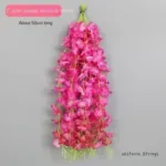 10pcs 50cm Artificial Wisteria Flower Strips Wedding Home Decoration Balcony Room Hanging Plastic Flower Ceiling Flower Vine - Image 11