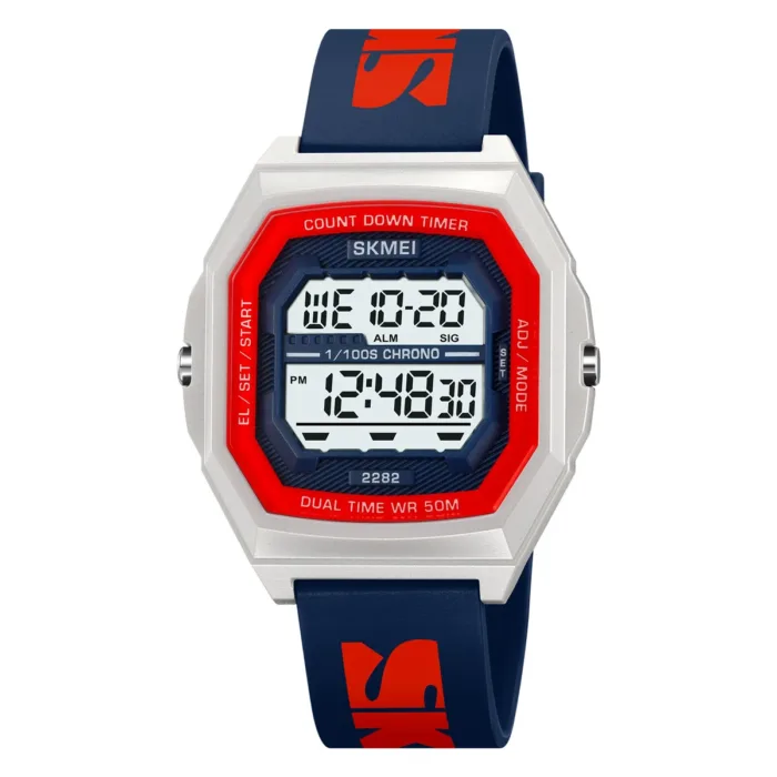 SKMEI Fashion Digital Sport Electronic Watches For Men Women 5Bar Waterproof Stopwatch Countdown Wristwatches Clock Reloj Hombre - Image 12