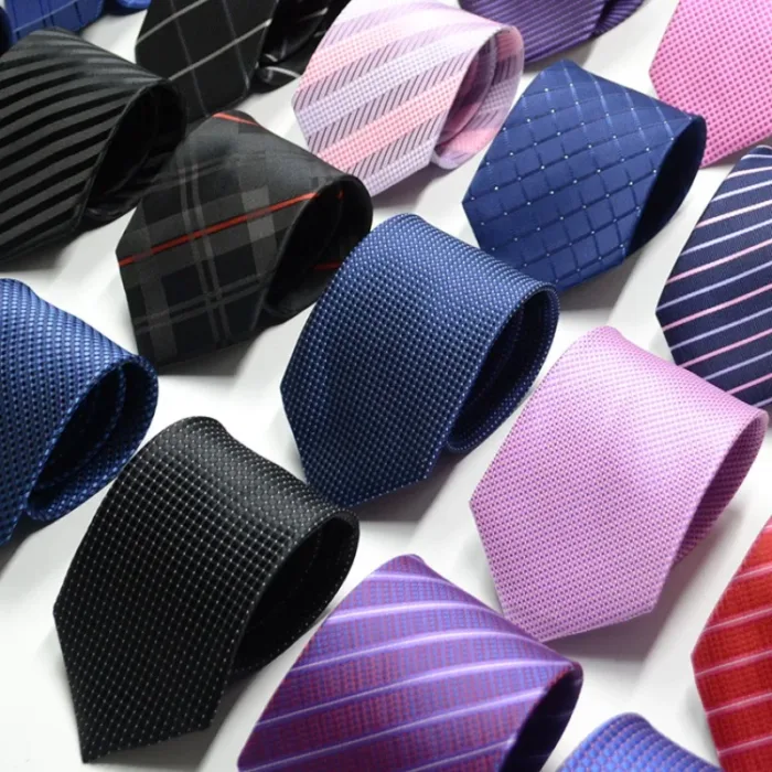 67 Styles Men's Ties Solid Color Stripe Flower Floral 7-8cm Jacquard Necktie Accessories Daily Wear Cravat Wedding Party Gift - Image 1