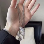 Anti-Lost Chain  For AirPods Fashion Metal Headphone Chains Strap Women Wireless Earphones Retention Necklace Accessories - Image 7