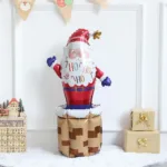 Christmas Decor Balloon Gingerbread Man Christmas Tree Santa Claus Self-Standing Aluminum Balloon New Year Xmas Party Supplies - Image 2
