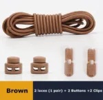 No Tie Shoe Laces Suitable for All Shoes Round Spring Lock Elastic Shoelaces Quick Wear in 1 Second Hiking Sports Lazy Shoelace - Image 10
