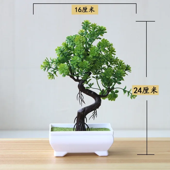 1pc Artificial Plants Bonsai Small Tree Simulation Plants Fake Flowers Table Potted Ornaments Home Decoration Hotel Garden Decor - Image 35