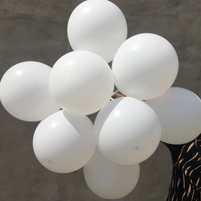 5/10/12inch Birthday Wedding Party Metal Silver White Balloon Wholesale Holiday Decoration Site Layout Props Baby Shower Toys - Image 2