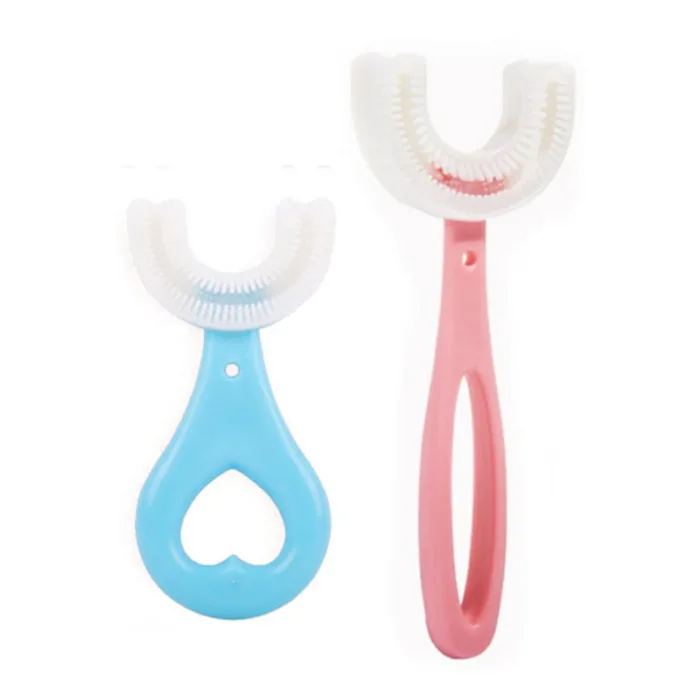 Baby Toothbrush Children 360 Degree U-shaped Child Toothbrush Teethers Baby Brush Silicone Kids Teeth Oral Care Cleaning - Image 19