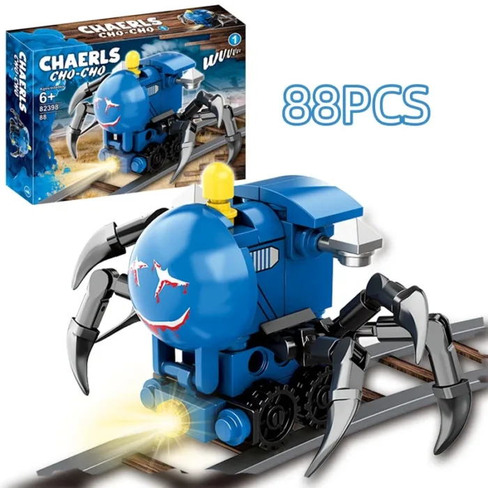 Hot Game Choo-Choo Charles Building Blocks Demonic Spider Train Animal Monster Figures Bricks MOC Toys For Children Gifts - Image 10