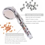 3 Functions High Pressure SPA Shower Head Water Saving Handheld Rainfall Bathroom Accessory Anion Filter Shower - Image 4