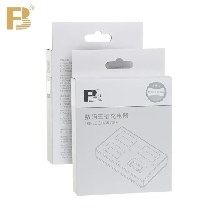 FB NP-FW50 Battery Charger 3 Slots for Sony Camera A6000 A6400 A6300 A6500 A7 A7II A7M2 A7SII A7R A7RII 7SM2 7M2 A33 A35 A37 A55 - Image 6