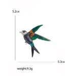 Rhinestone Phoenix Brooches for Women Unisex Enamel Bird Animal Pins Event Party Backpack Decoration Clothes Accessories - Image 14