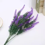 40cm Purple Provence Lavender Artificial Flowers Plastic Fake Plants Bridal Bouquet Indoor Outdoor Wedding Home Garden Decor - Image 6