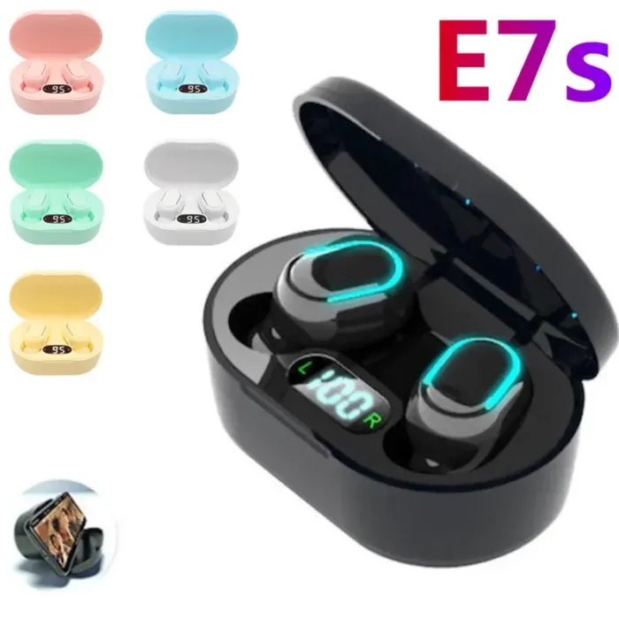 Original E7S Wireless Bluetooth Headset with Mic LED Display Earbuds for iPhone Xiaomi TWS Earphone Bluetooth Headphones earbuds - Image 1