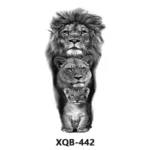 210 * 114mm Dragon, Snake, Lion Tattoo Sticker For Men And Women Black And White Color Transfer Printing Temporary Tattoos Art - Image 31