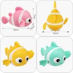 Baby Bath Toys Wind Up Paddling Pool Toys Floating Swimming Clownfish Clockwork Water Toy Bathtub Toys Gifts for Kids Toddler - Image 5