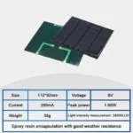 Wholesale 6V Mini Solar Panel 70mA 100mA 150mA 210mA 250mA 500mA 550mA Solar Cell Epoxy Board DIY Battery Power Charger Module - Image 5