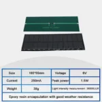 Wholesale 6V Mini Solar Panel 70mA 100mA 150mA 210mA 250mA 500mA 550mA Solar Cell Epoxy Board DIY Battery Power Charger Module - Image 7