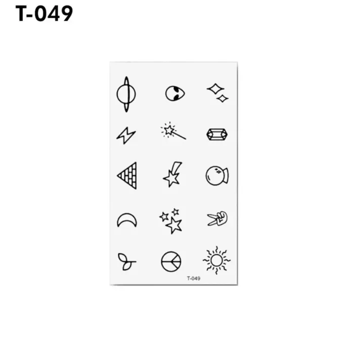 Waterproof 1 Sheet Art Body Art Temporary Tattoo Sticker Flower Animal Bowknot Body Art - Image 1