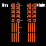 18Pcs/set Car Luminous Door Window Lift Button Stickers Car Windows Control Panel Decals Car Interior Sticker Auto Accessories - Image 9