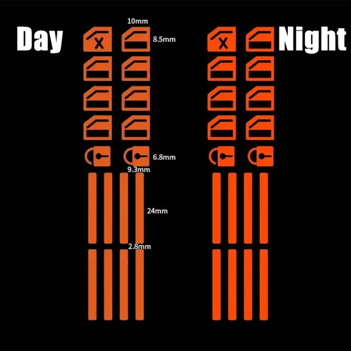 18Pcs/set Car Luminous Door Window Lift Button Stickers Car Windows Control Panel Decals Car Interior Sticker Auto Accessories - Image 9