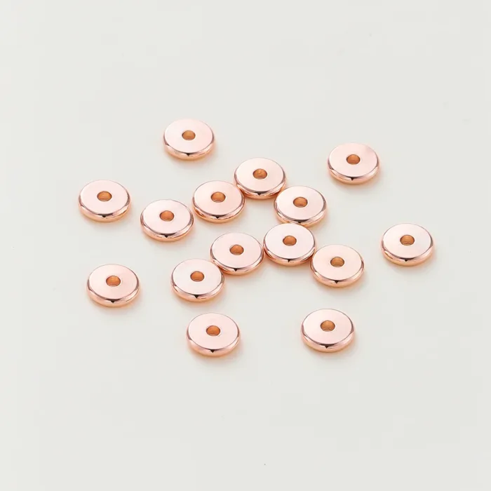 14K/18K Gold Plated 10-30Pcs 3/4/5/6/8mm Spacer Beads for DIY Necklace Bracelet Jewelry Making Supplies Accessories Wholesale - Image 8