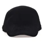 summer hollow mesh breathable sun hat classic solid color beret men and women universal hats outdoor sports cap - Image 2