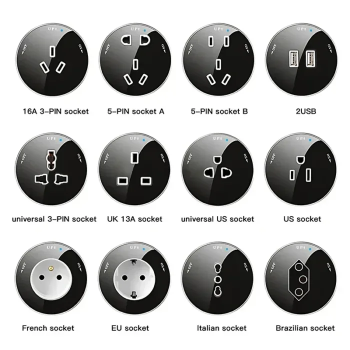 U. K., EU, USA, Interlocking Extension Electrical Sockets, Concealed Wall, Kitchen, U. K. UU - Image 5