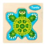 Montessori Wooden 3D Jigsaw Puzzle Cartoon Animals Children Learning Cognition Intelligence Puzzle Game Educational Toy for Kids - Image 19