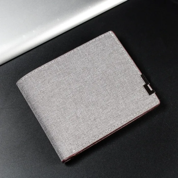 Denim Wallets Purses Men Women Inserts Business Foldable Cowhide Wallet Picture Coin Purse Slim Money Credit ID Cards Holder Bag - Image 3