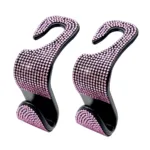 Dazzling Diamond Car Seat Backrest Hook Car Backrest Universal Head Restraint Storage Rack Automotive Interior Accessories - Image 13
