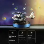 Solar Car Air Freshener Interior Accessories Supplies Helicopter Decoration Propeller Rotating Auto Flavoring Perfume Diffuser - Image 3