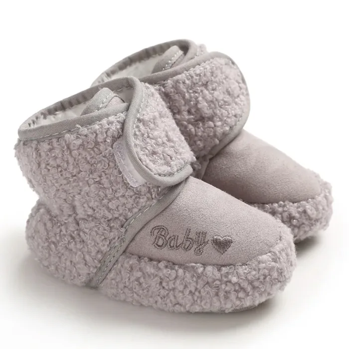 Baby Socks Winter Baby Boy Girl Booties Fluff Soft Toddler Shoes First Walkers Anti-slip Warm Newborn Infant Crib Shoes - Image 8
