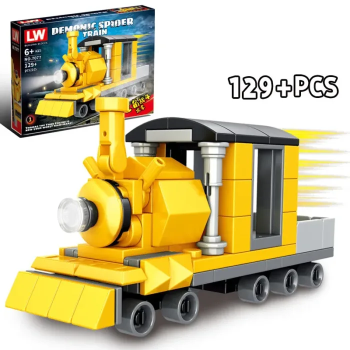 Hot Game Choo-Choo Charles Building Blocks Demonic Spider Train Animal Monster Figures Bricks MOC Toys For Children Gifts - Image 14