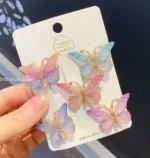 5PCS Sweet Stereoscopic Color Gradient Cute Baby Hairpins Kids Hair Clips Children Headwear Princess Barrette Girls Accessories - Image 7